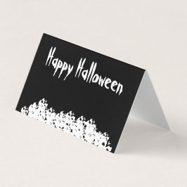 ハロウィーン白黒スカルカスタム杭