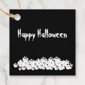 ハロウィーン白黒スカルカスタム杭 フェイバータグ (正面)