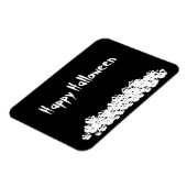 ハロウィーン白黒スカルカスタム杭 マグネット (左側)