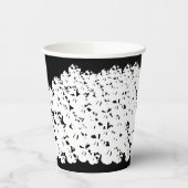 ハロウィーン白黒スカル杭 紙コップ (左)