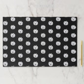 ハロウィーン白黒ハロウィーンのカボチャのちょうちんランチョンマット ペーパーパッド (インサイチュ)