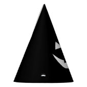 ハロウィーン白黒ハロウィーンのカボチャのちょうちん怖 パーティーハット (左)