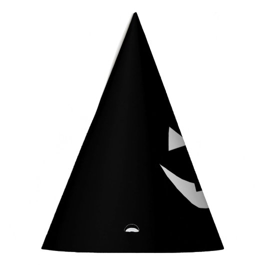 ハロウィーン白黒ハロウィーンのカボチャのちょうちん怖 パーティーハット (左)