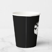 ハロウィーン白黒怖いスカル 紙コップ (右)