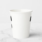 ハロウィーン白黒怖い幽霊顔不気味 紙コップ (左)