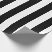 ハロウィーン白黒縦ストライプ ラッピングペーパー (角)