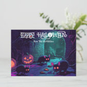 ハロウィーン真夜中のキーショーのカード 招待状 (スタンド正面)