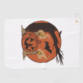 ハロウィーン睡眠 ゴルフタオル (横)