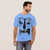 ハロウィーン矯正警察官の衣装 Tシャツ (正面フル)