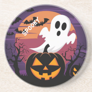ハロウィーン砂岩コースター。 コースター