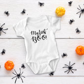ハロウィーン私の最初の本! ベビーボディスーツ