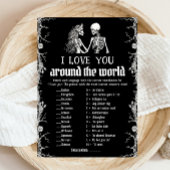 ハロウィーン私はあなたを愛して世界のブライダルゲーム 招待状