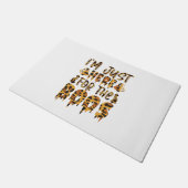 ハロウィーン私はちょうどBoosの誕生日のためにここにいる ドアマット (アングル)