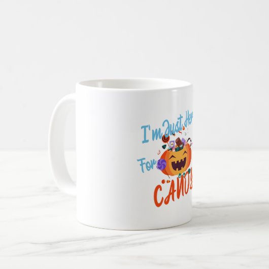 ハロウィーン私はボースのためにここにいる コーヒーマグカップ (正面左)