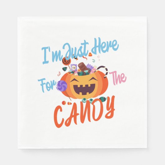 ハロウィーン私はボースのためにここにいる スタンダードランチョンナプキン (正面)