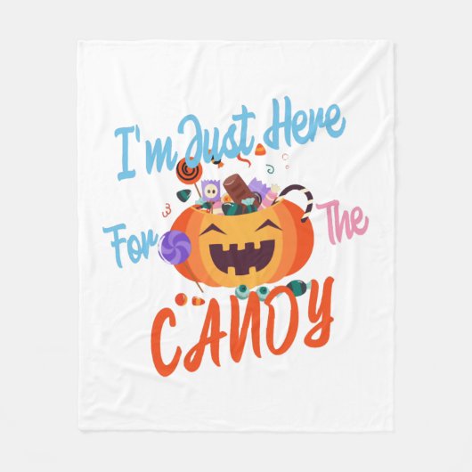 ハロウィーン私はボースのためにここにいる フリースブランケット (正面)