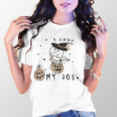 ハロウィーン私は私の仕事ヴァンパイア幽霊 Tシャツ