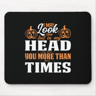ハロウィーン私は穏やかに見える誕生日 マウスパッド