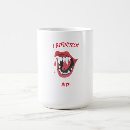 ハロウィーン私は間違いなく噛む コーヒーマグカップ (中央)