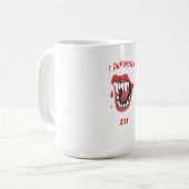 ハロウィーン私は間違いなく噛む コーヒーマグカップ (正面左)