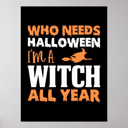 ハロウィーン私は魔女のすべての年誕生日 ポスター (正面)