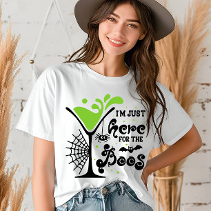 ハロウィーン私はBoosの飲み物のためにここにいるおもしろい トライブレンドTシャツ
