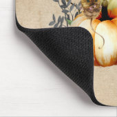 ハロウィーン秋のカボチャの水彩 マウスパッド (コーナー)