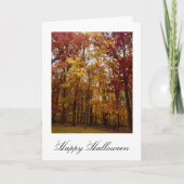 ハロウィーン秋の秋紅葉の写真 カード (正面)