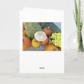 ハロウィーン秋カボチャとコーンストローディスプレイカード カード (裏面)