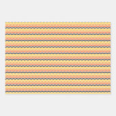 ハロウィーン秋シェブロン紅葉 ラッピングペーパーシート (正面)