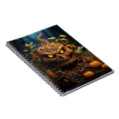 ハロウィーン秋シーズンカボチャと紅葉 ノートブック (右側)