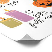 ハロウィーン秋バケットリスト | 秋の要素 ポスター (角)