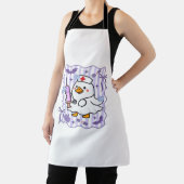 ハロウィーン秋パープルコケットガチョウナースエステート エプロン (インサイチュ)