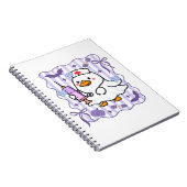 ハロウィーン秋パープルコケットガチョウナースエステート ノートブック (右側)