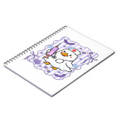 ハロウィーン秋パープルコケットガチョウナースエステート ノートブック (左側)