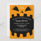 ハロウィーン秋ファミリーフレンズ懇親会またはパーティー 招待状 (正面)