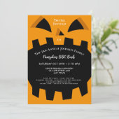 ハロウィーン秋ファミリーフレンズ懇親会またはパーティー 招待状 (スタンド正面)