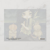 ハロウィーン秋ファンタジー妖精ゴシック葉書 ポストカード (裏面)