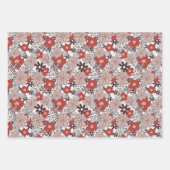 ハロウィーン秋フローラパステルカラー ラッピングペーパーシート (正面2)