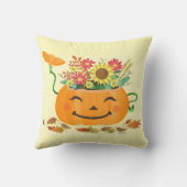 ハロウィーン秋フローラパンプキン クッション (裏面)