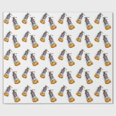 ハロウィーン秋格言ウォーターカラーイラストレーション ラッピングペーパー (フラット)