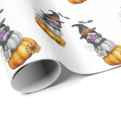 ハロウィーン秋格言ウォーターカラーイラストレーション ラッピングペーパー (ロールコーナー)