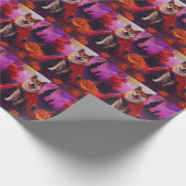 ハロウィーン秋田ヴァンパイアパンプキンズ怖 ラッピングペーパー (角)