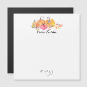 ハロウィーン秋秋カボチャの水色絵を描 (正面/裏面)