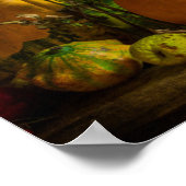 ハロウィーン秋秋カボチャ設置台 ポスター (角)