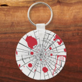 ハロウィーン粉砕ガラス キーホルダー (正面)