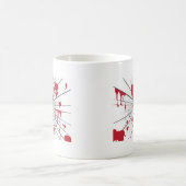 ハロウィーン粉砕ガラス コーヒーマグカップ (中央)