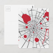 ハロウィーン粉砕ガラス ポストカード (正面/裏面)