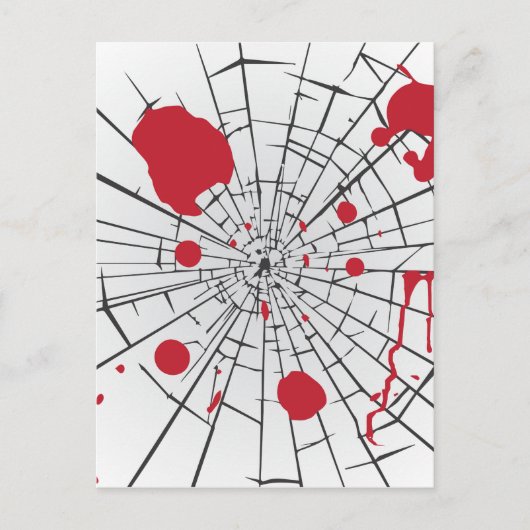 ハロウィーン粉砕ガラス ポストカード (正面)