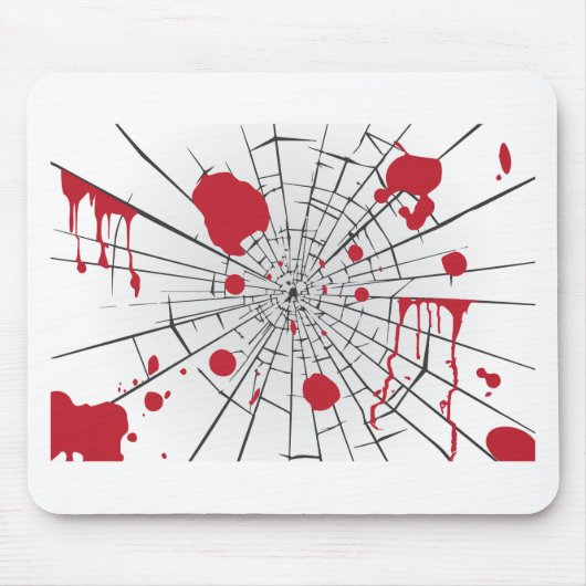ハロウィーン粉砕ガラス マウスパッド (正面)
